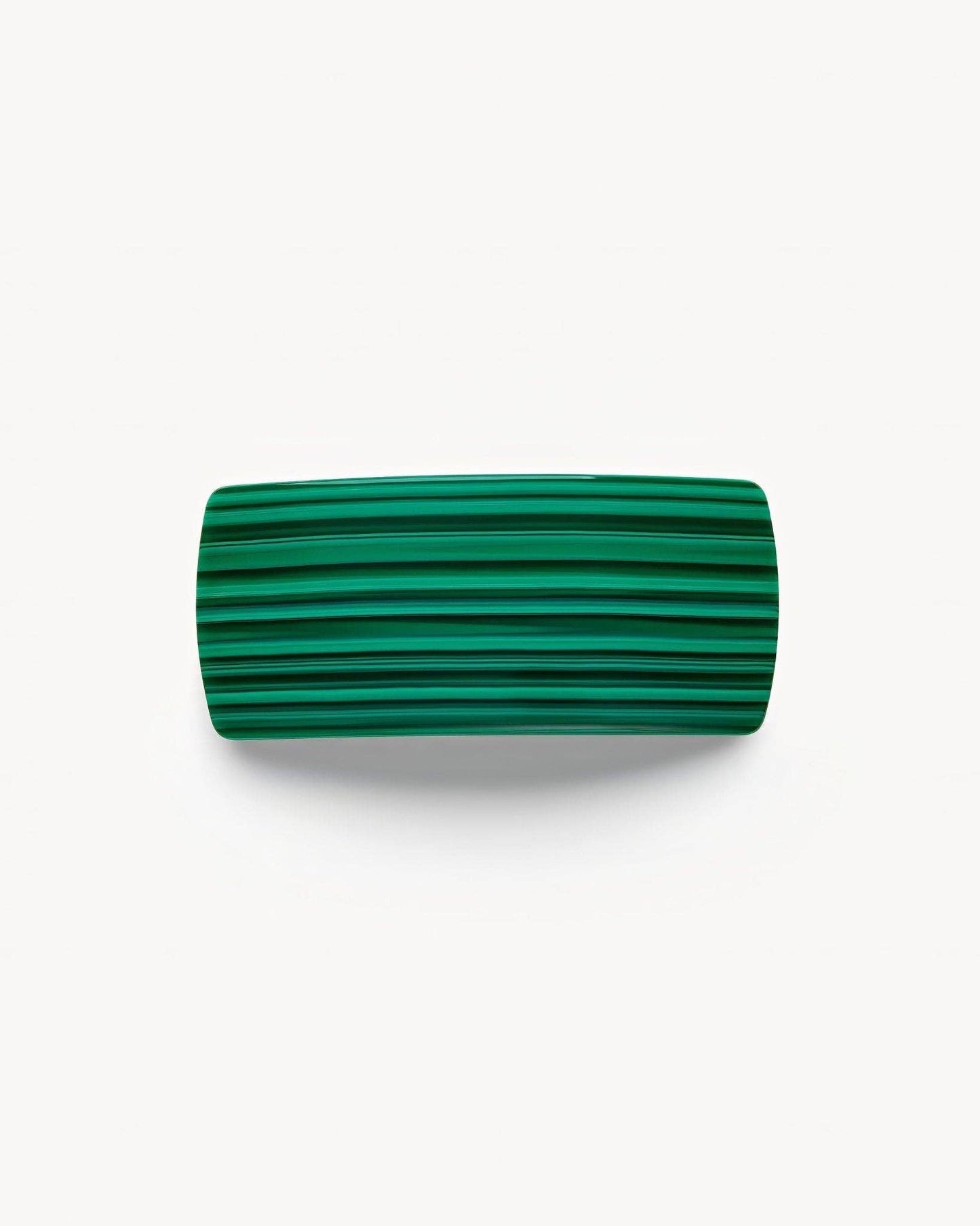 Jumbo Box Barrette in Malachite Hair Accessories MACHETE   