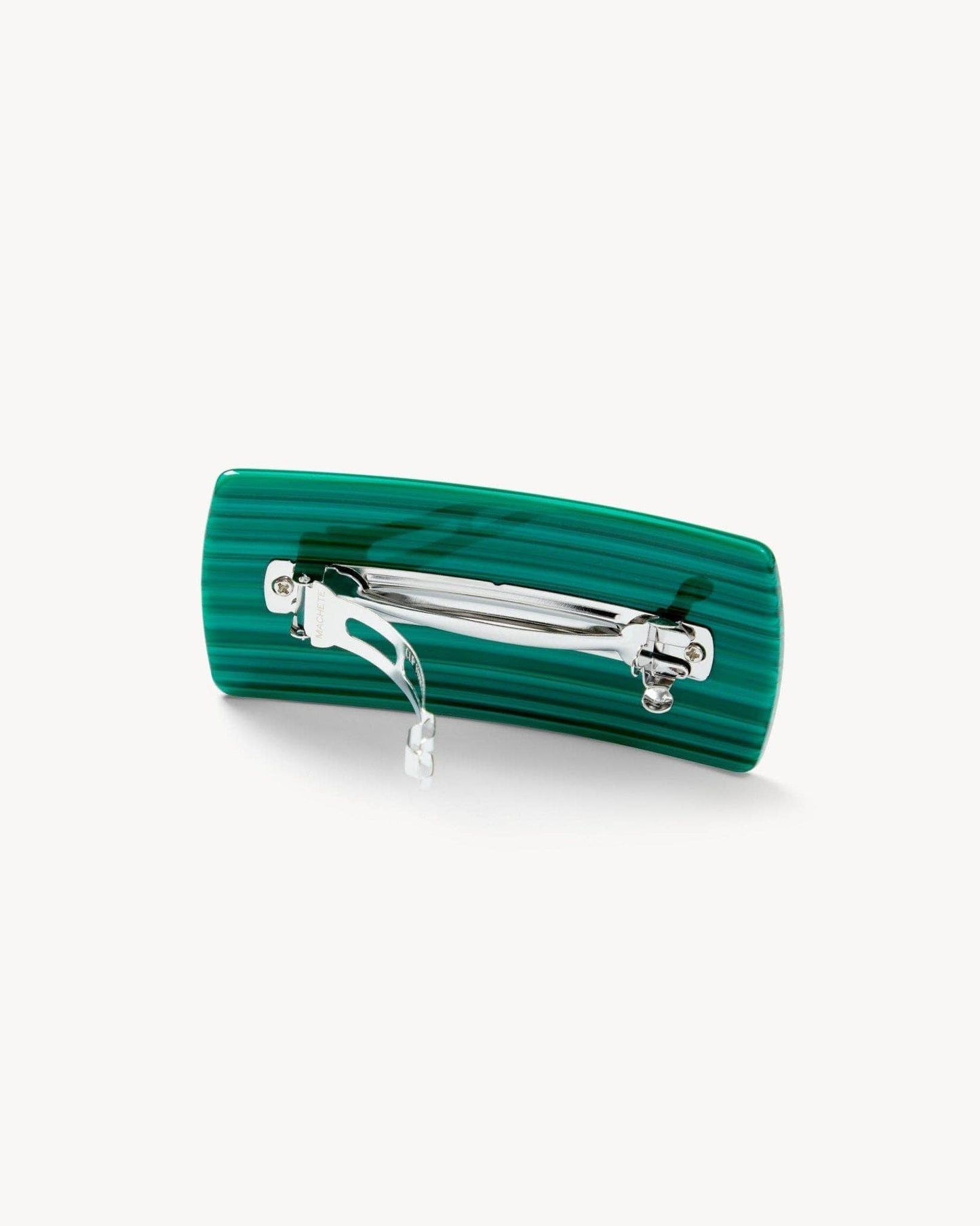 Jumbo Box Barrette in Malachite Hair Accessories MACHETE   