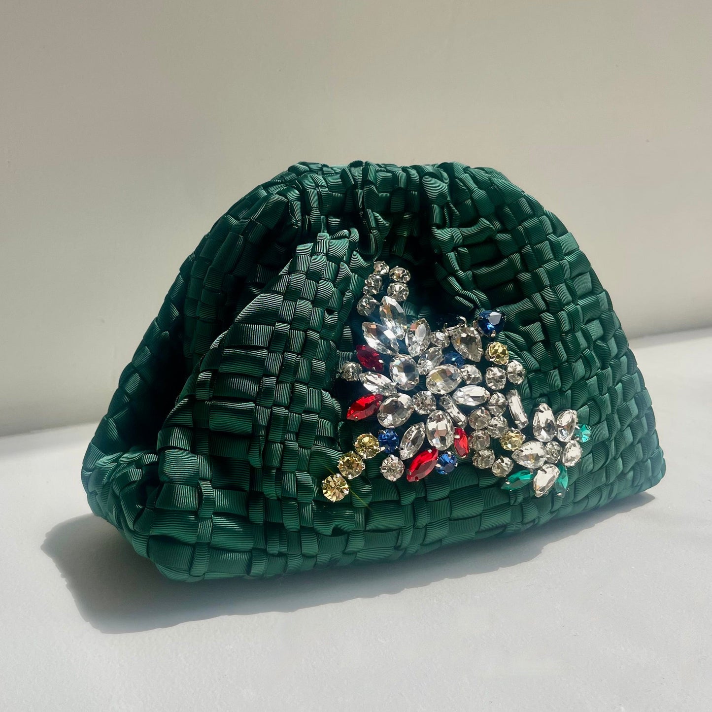 Crystal Mini Game Bag in Forest Green Bags Maria La Rosa