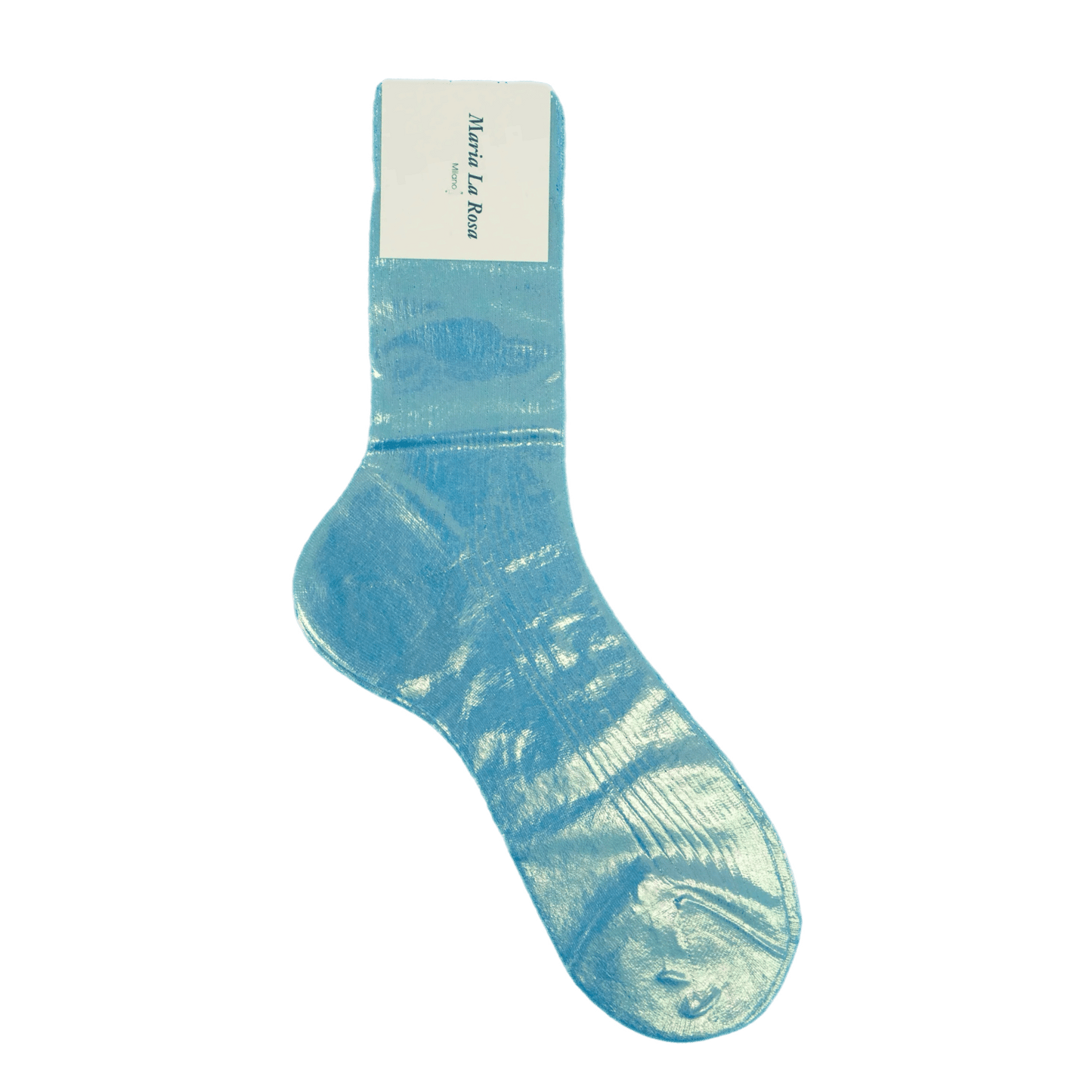 Maria La Rosa One Ribbed Laminated Sock Collection Socks Maria La Rosa Lights Water