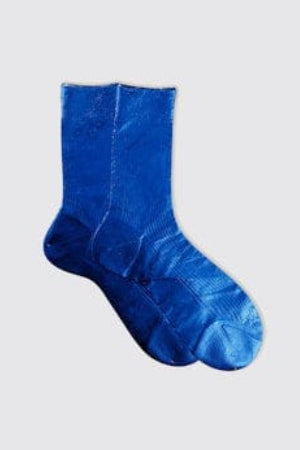 Maria La Rosa One Ribbed Laminated Sock Collection - Mare Socks Maria La Rosa