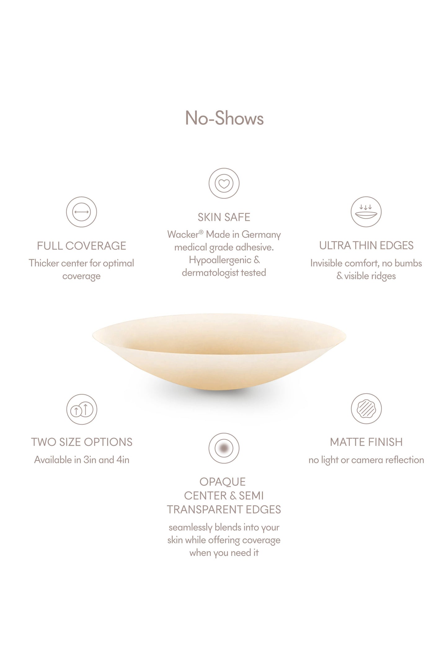 No-Show (Round) | Reuasble Nipple Covers