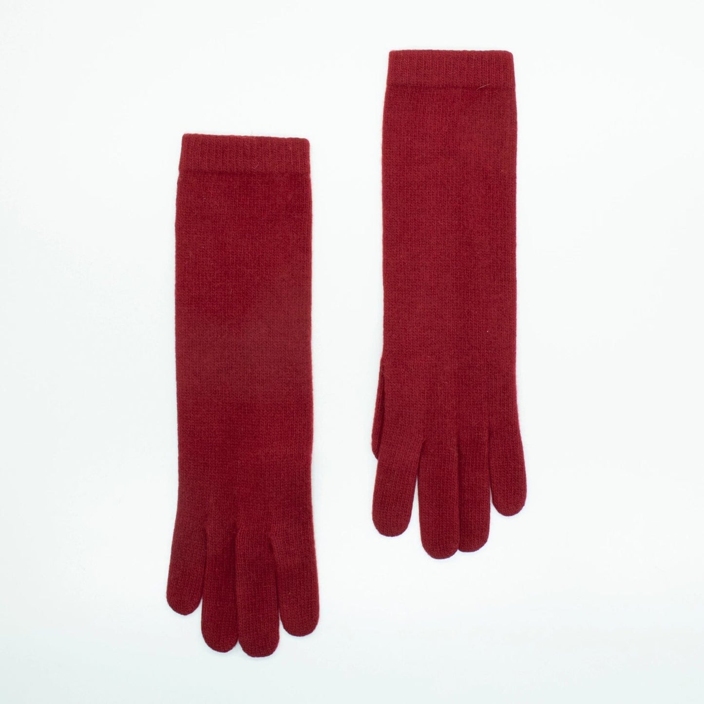 Long Cashmere Gloves Accessories Portolano Ashton Red  