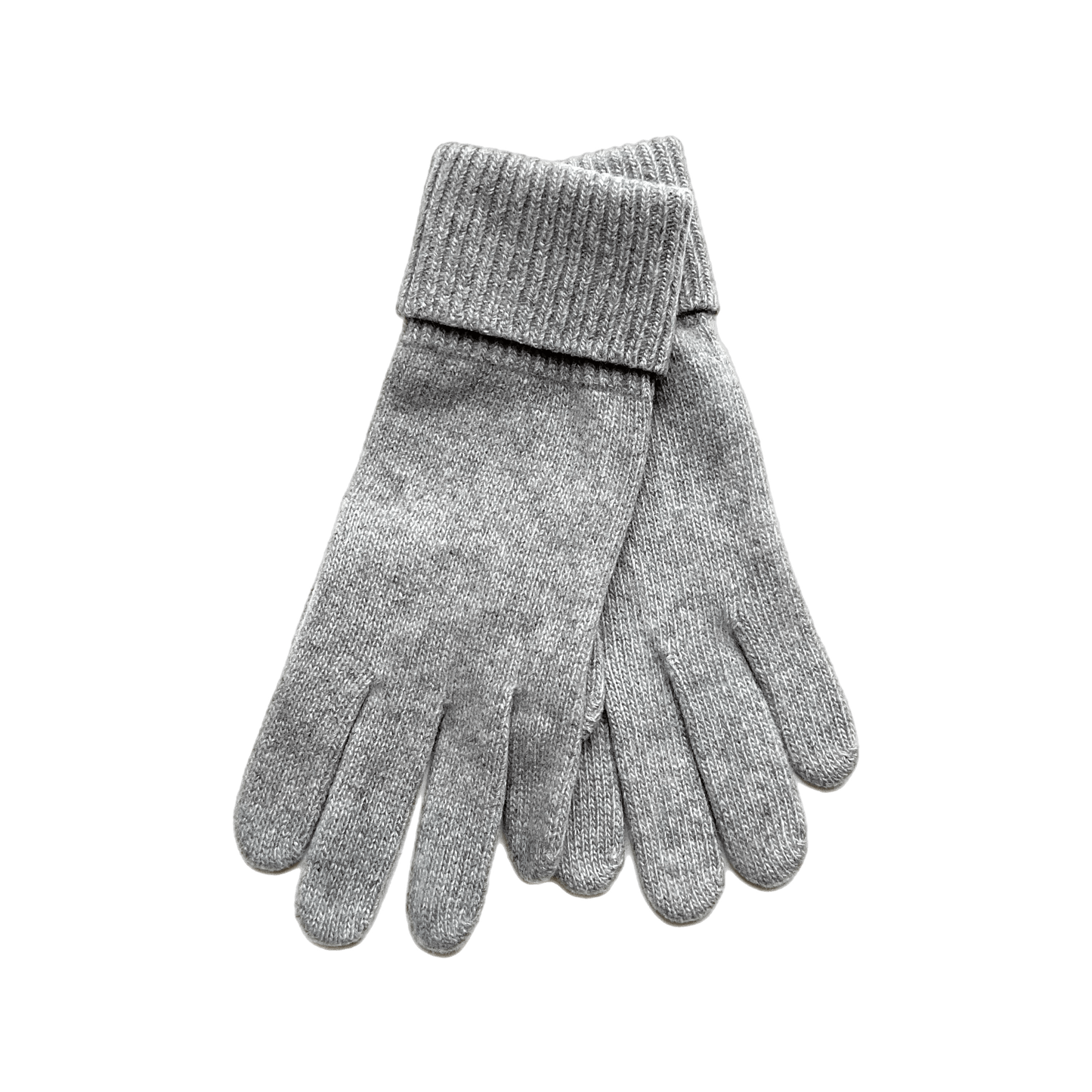 Cashmere Ribbed-Cuff Gloves Accessories Portolano LT HT GREY  