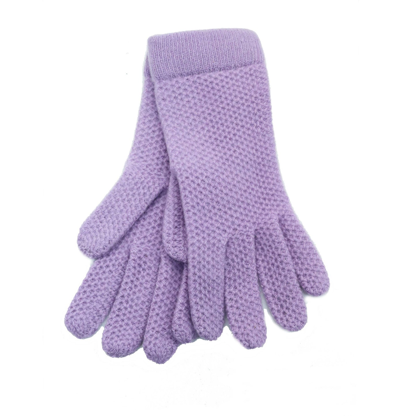 CASHMERE HONEYCOMB GLOVES Portolano ORCHID MIST