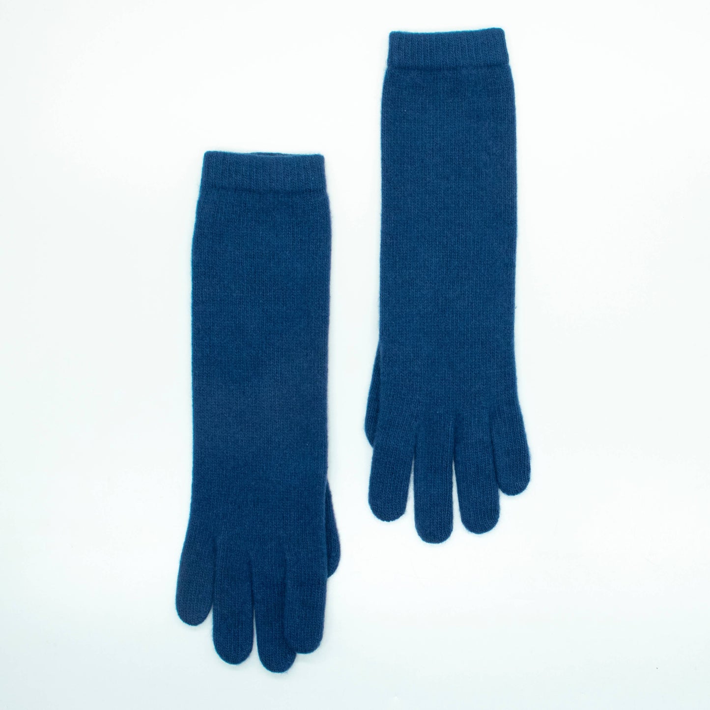 Long Cashmere Gloves Accessories Portolano Sugar Blue  