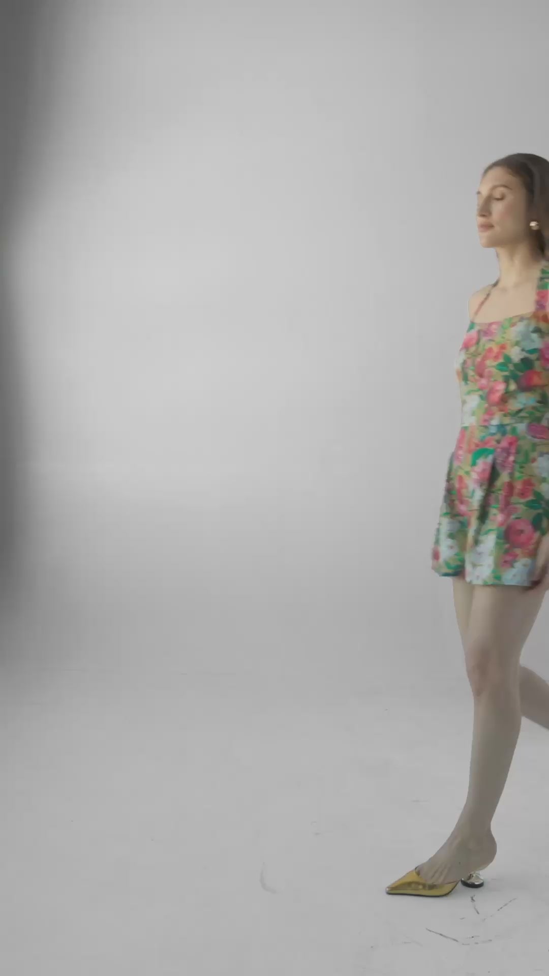 Camelia Jumpsuit in Pom Floral Linen Cotton Jumpsuits CHRISTINE ALCALAY