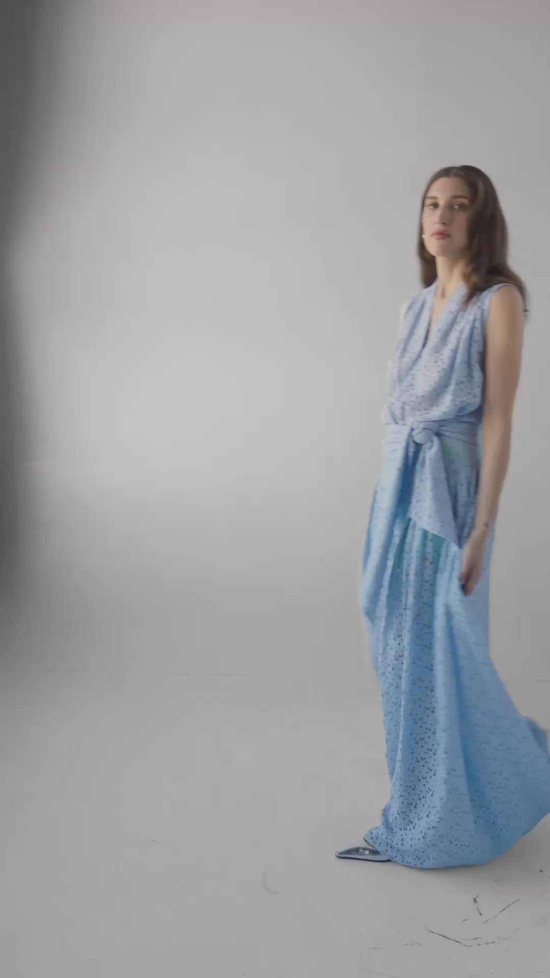 Victoria Pant in Bluebell Corded Lace Pants CHRISTINE ALCALAY