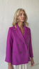 Charlie Double Breasted Coat in Wool - Orchid Jackets CHRISTINE ALCALAY