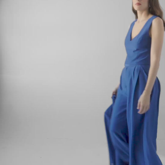 Katherine Wide Leg Pant in Cupro Linen Pants CHRISTINE ALCALAY