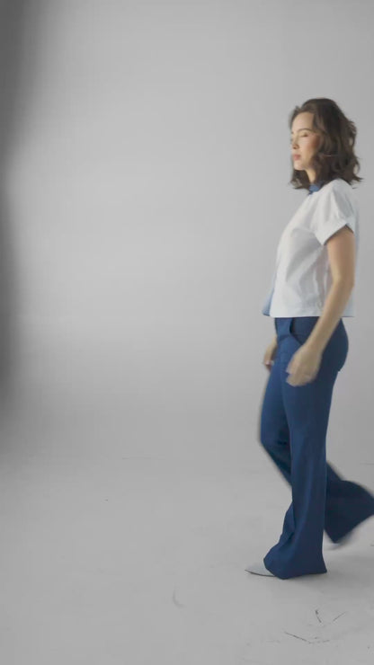 Sandy Trouser in Denim Pants CHRISTINE ALCALAY