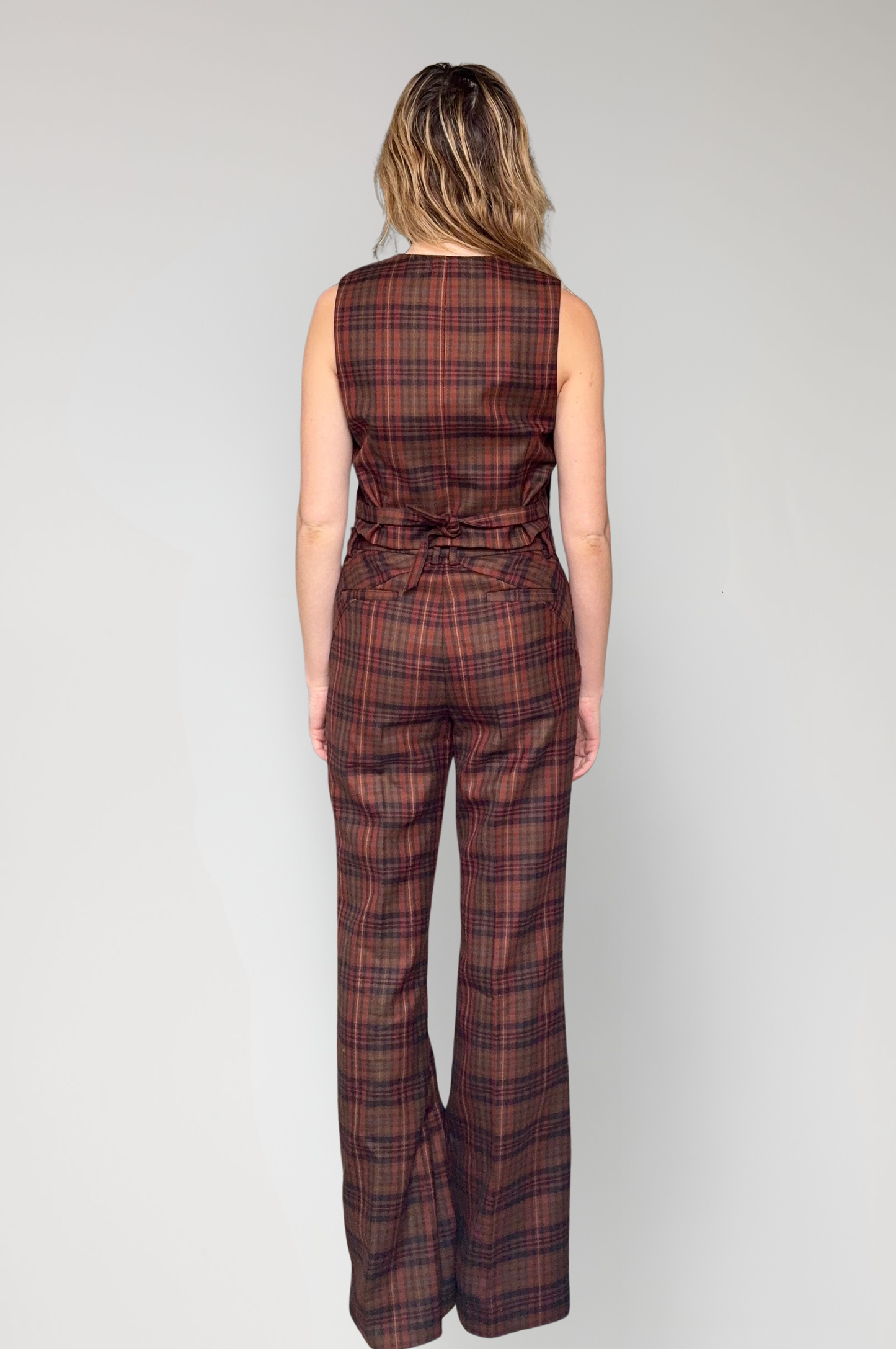 Sandy Pant in Fireside Plaid Wool