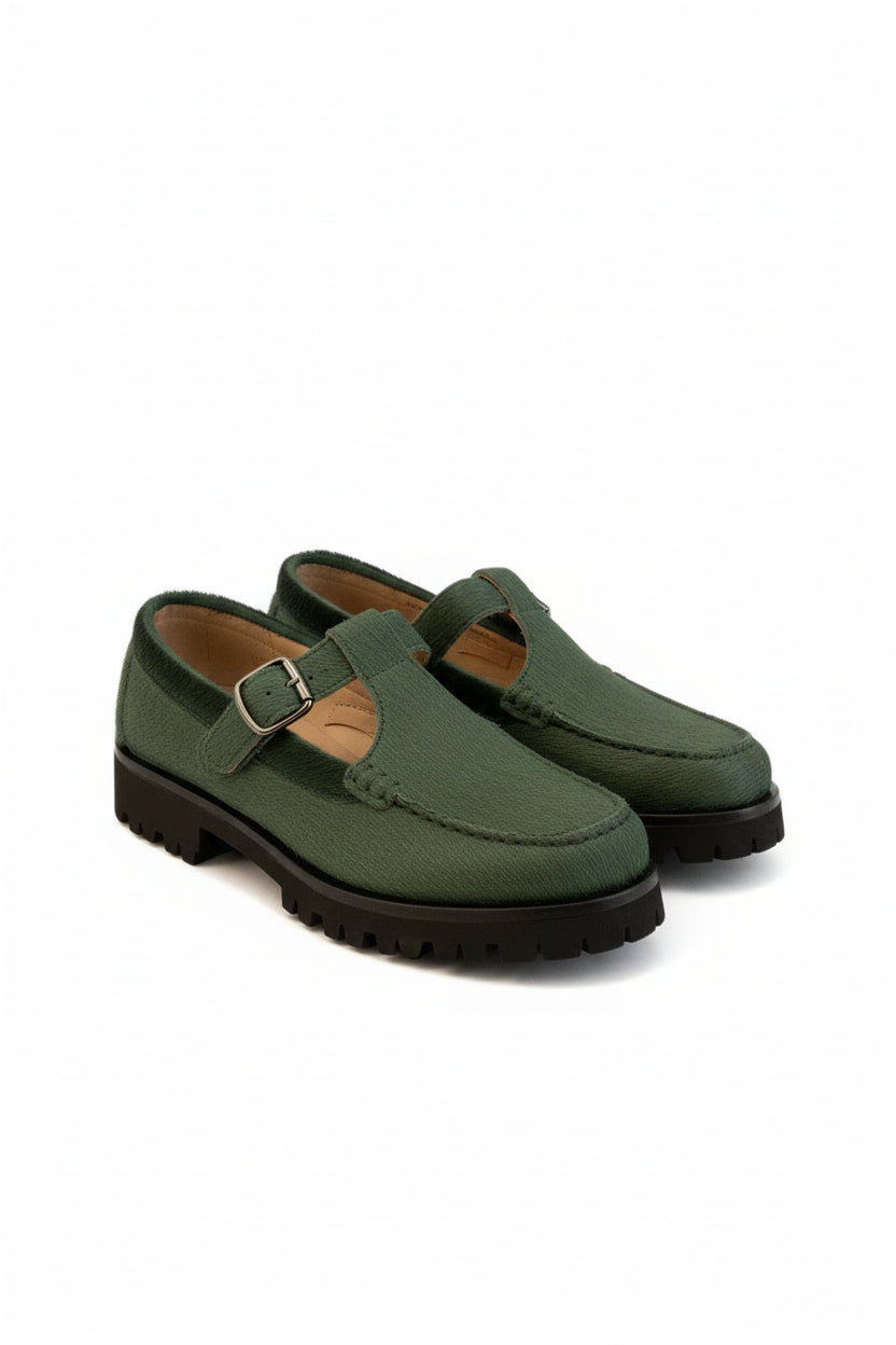 Providence T-Strap Loafer in Ivy Shoes Sesa