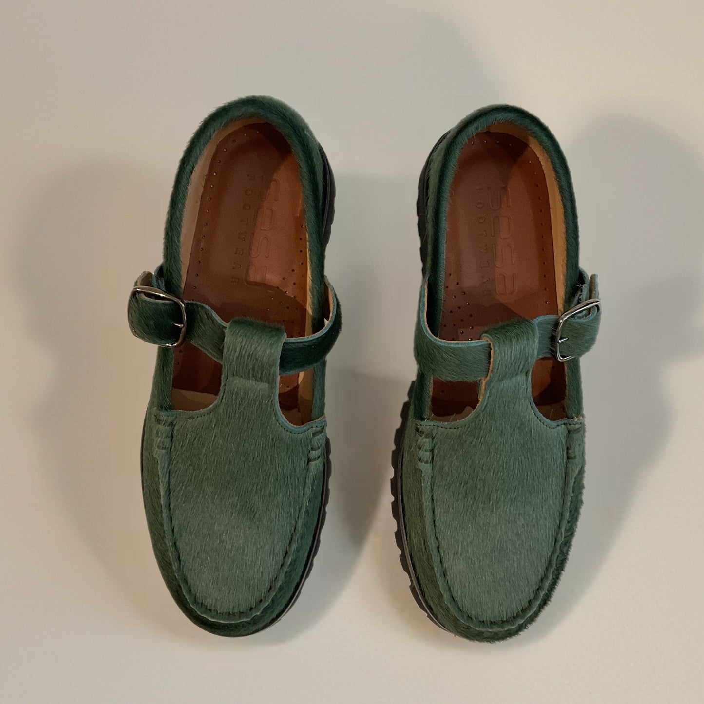 Providence T-Strap Loafer in Ivy Shoes Sesa
