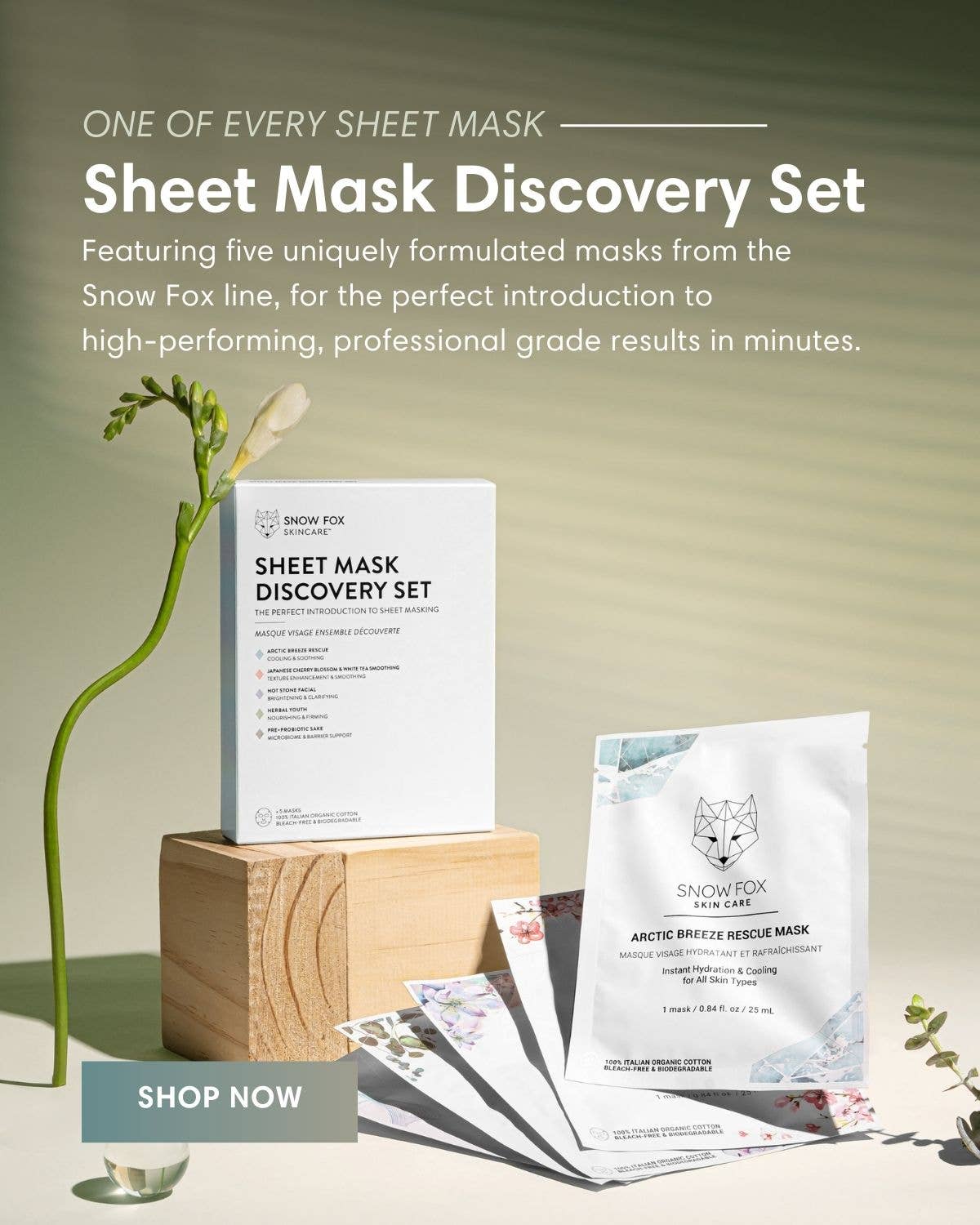 Sheet Mask Discovery Set Snow Fox Skincare