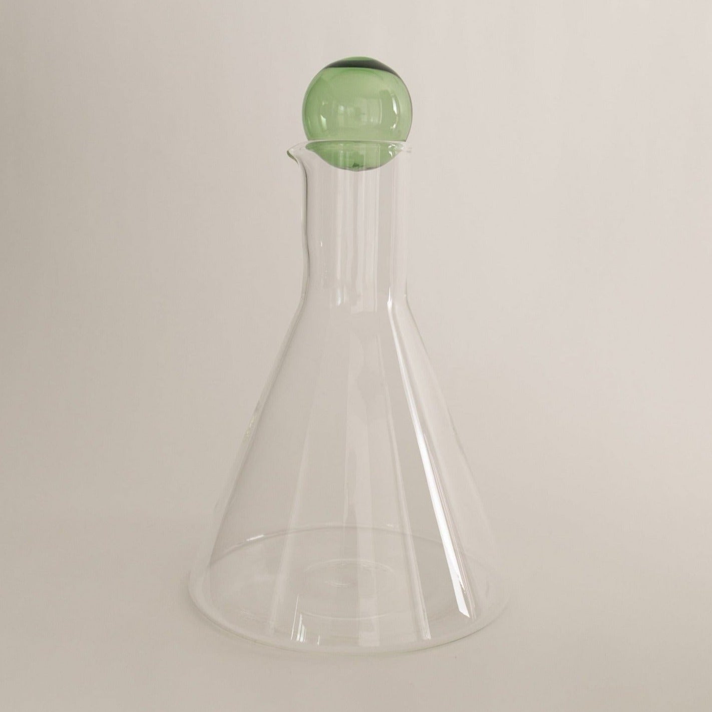 Bilboquet Carafe Home Sophie Lou Jacobsen Clear with Green  