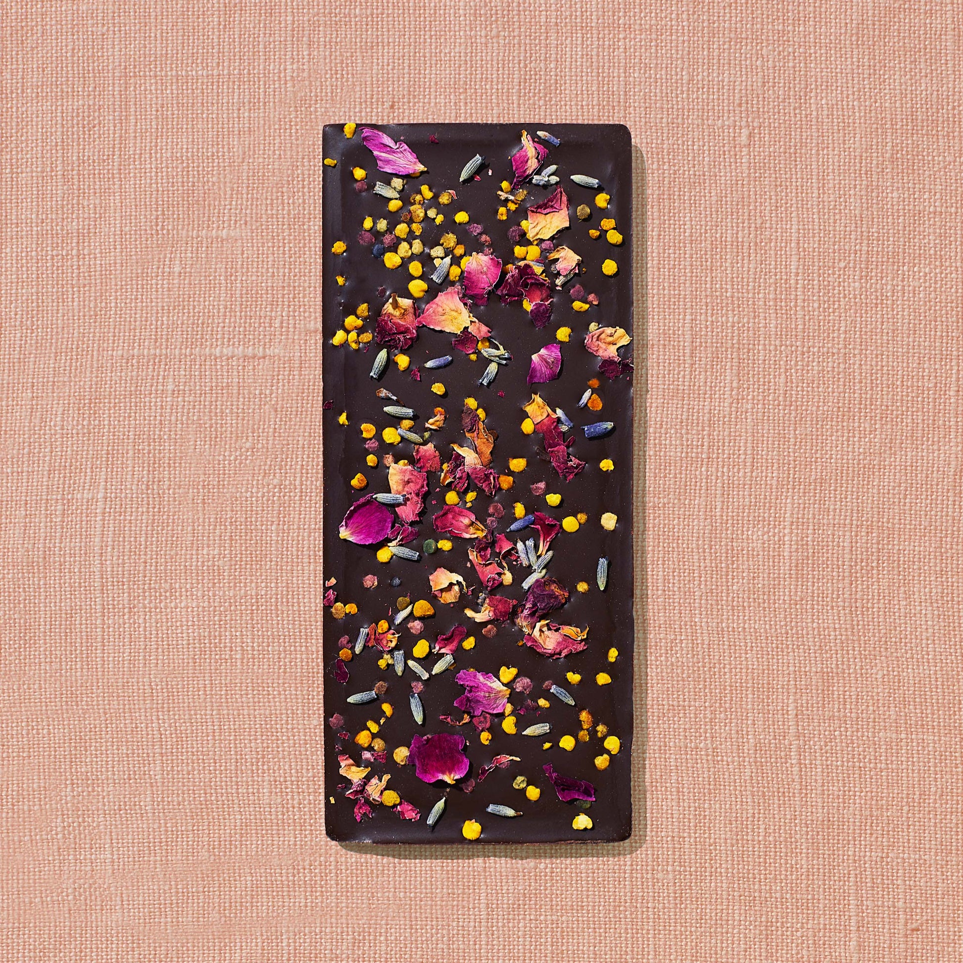 Lavender Rose Date-Sweetened Dark Chocolate Home Spring & Mulberry