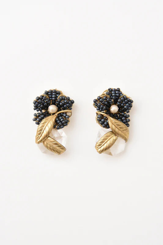 Sumire Leaf Earring Jewelry Monshiro