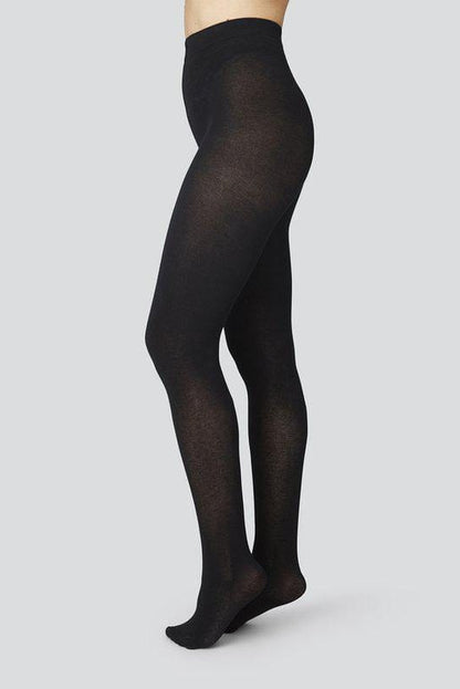 Alice Cashmere Tights Hosiery Swedish Stockings Black S