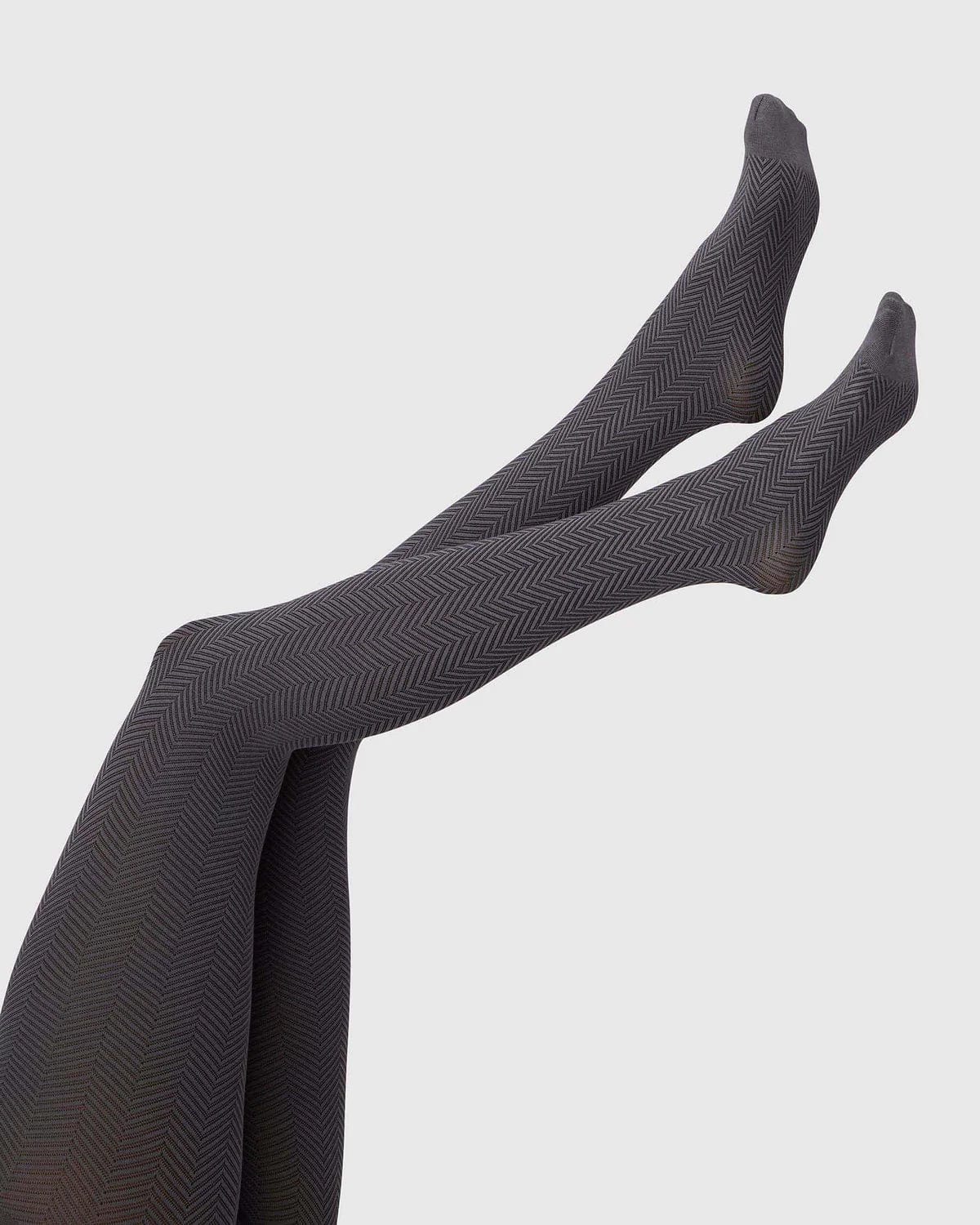 Hedda Chevron Tights Socks Swedish Stockings   
