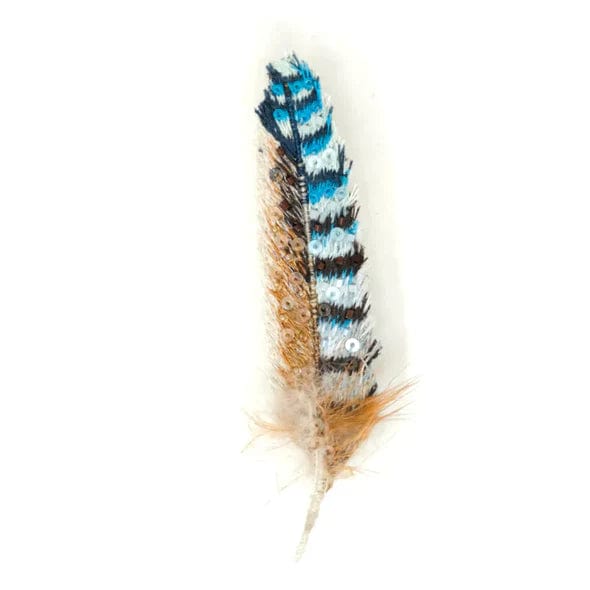 Eurasian Jay Feather Brooch Pin Accessories Trovelore   