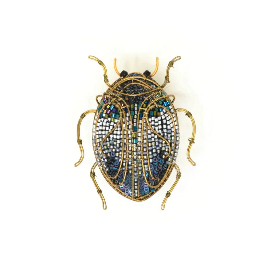 Jeweled Scarab Beetle Brooch Pin Accessories Trovelore   