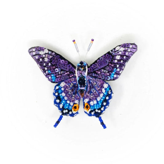 Eastern Black Swallowtail Butterfly Brooch Pin Accessories Trovelore