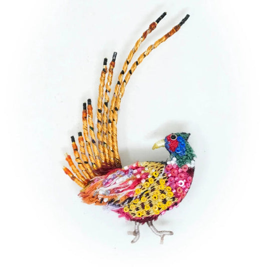 Ring Necked Pheasant Brooch Pin Accessories Trovelore   