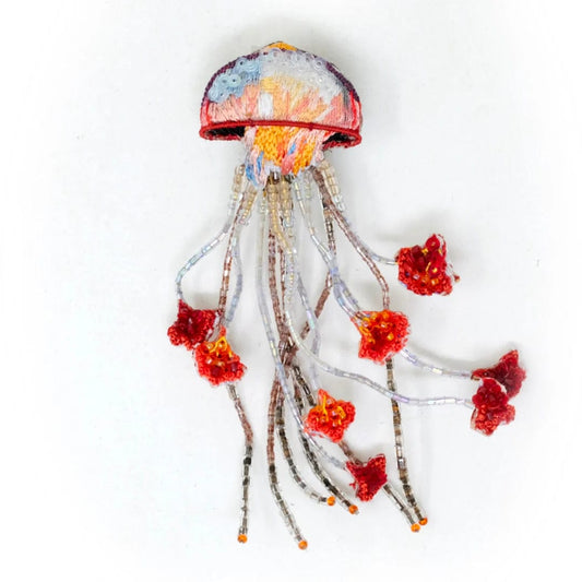 Sea Nettle Jellyfish Brooch Pin Accessories Trovelore