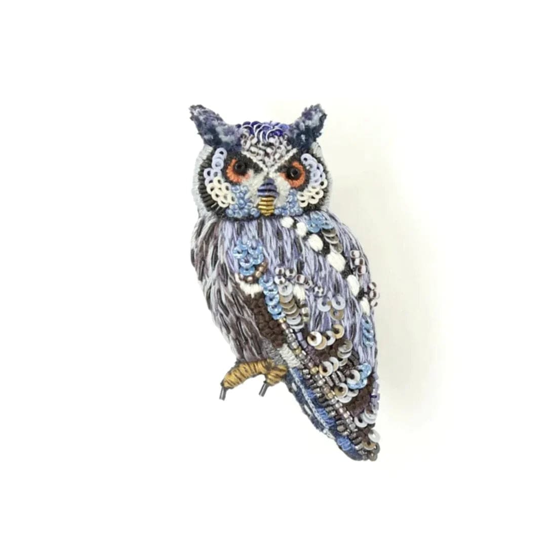 Southern White Faced Owl Brooch Pin Accessories Trovelore   