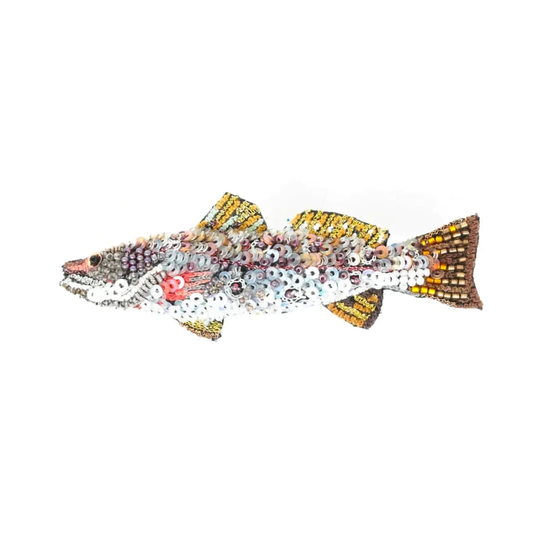 Spotted Trout Brooch Pin Accessories Trovelore