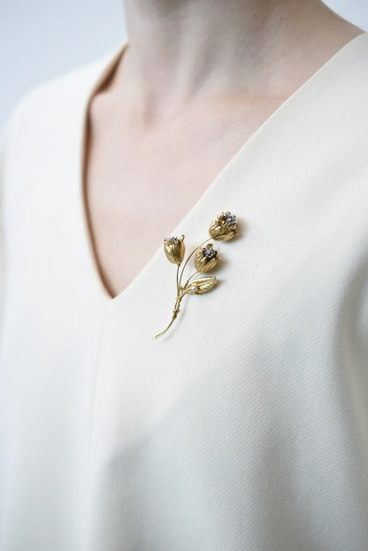 Tulip Brooch Jewelry Monshiro