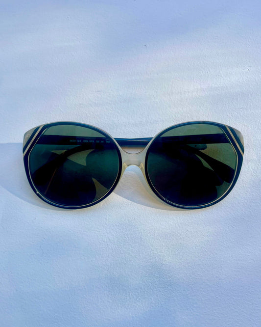 Black/Clear Silhouette 80s Vintage Sunglasses Accessories Vintage Shades   