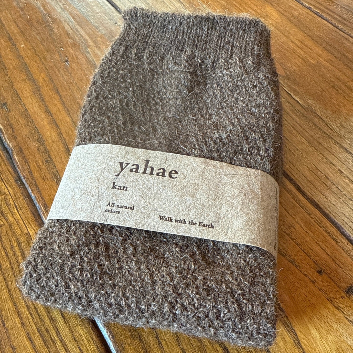 Alpaca Moss Stitch Warmer Socks Yahae   